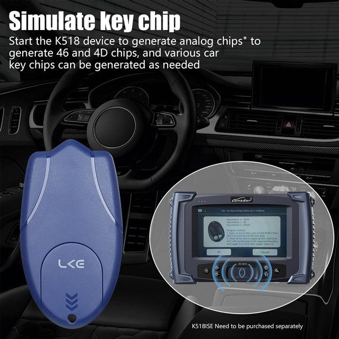 LKE Car Smart Key Emulator 5 in 1