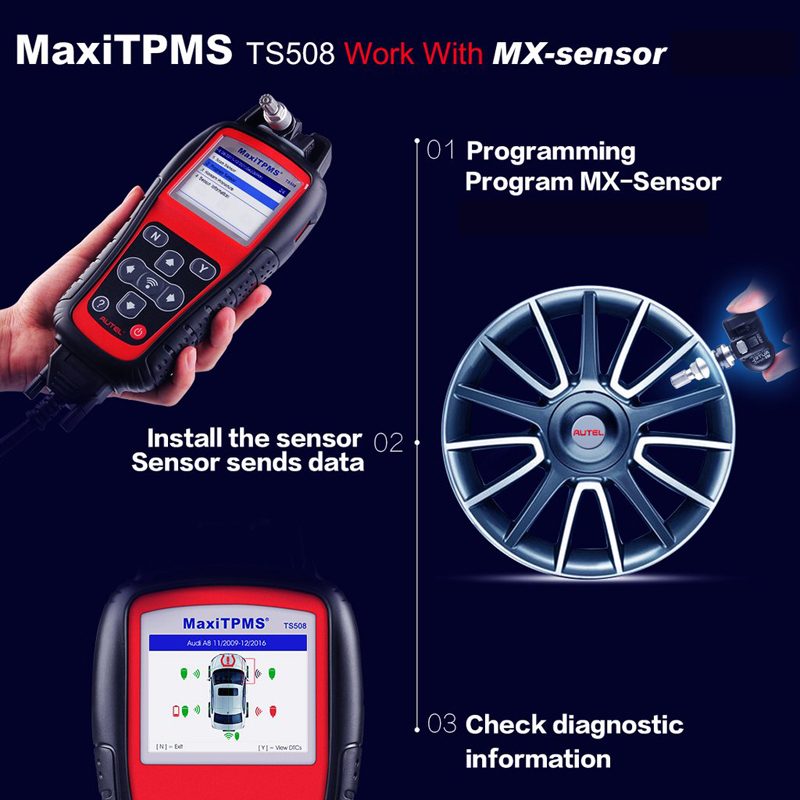AutelTS508 works with MX-Sensor