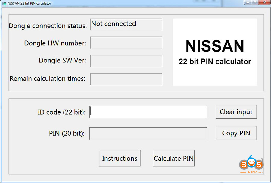 Lonsdor Nissan 22-digit PIN code Calculator 2