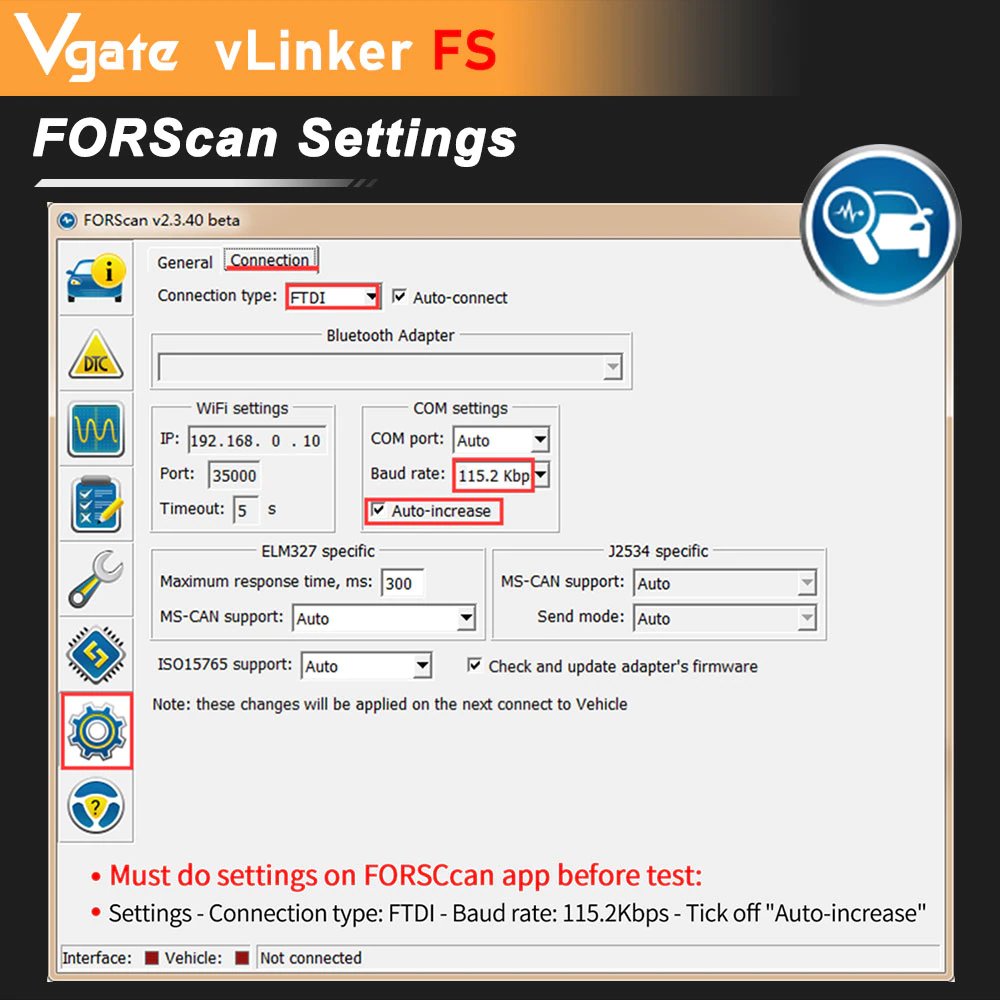 Vgate vLinker FS ford forscan 6