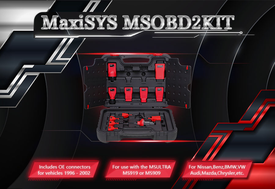 Autel MaxiSys MSOBD2KIT Non-OBDII Adapters Kit 1