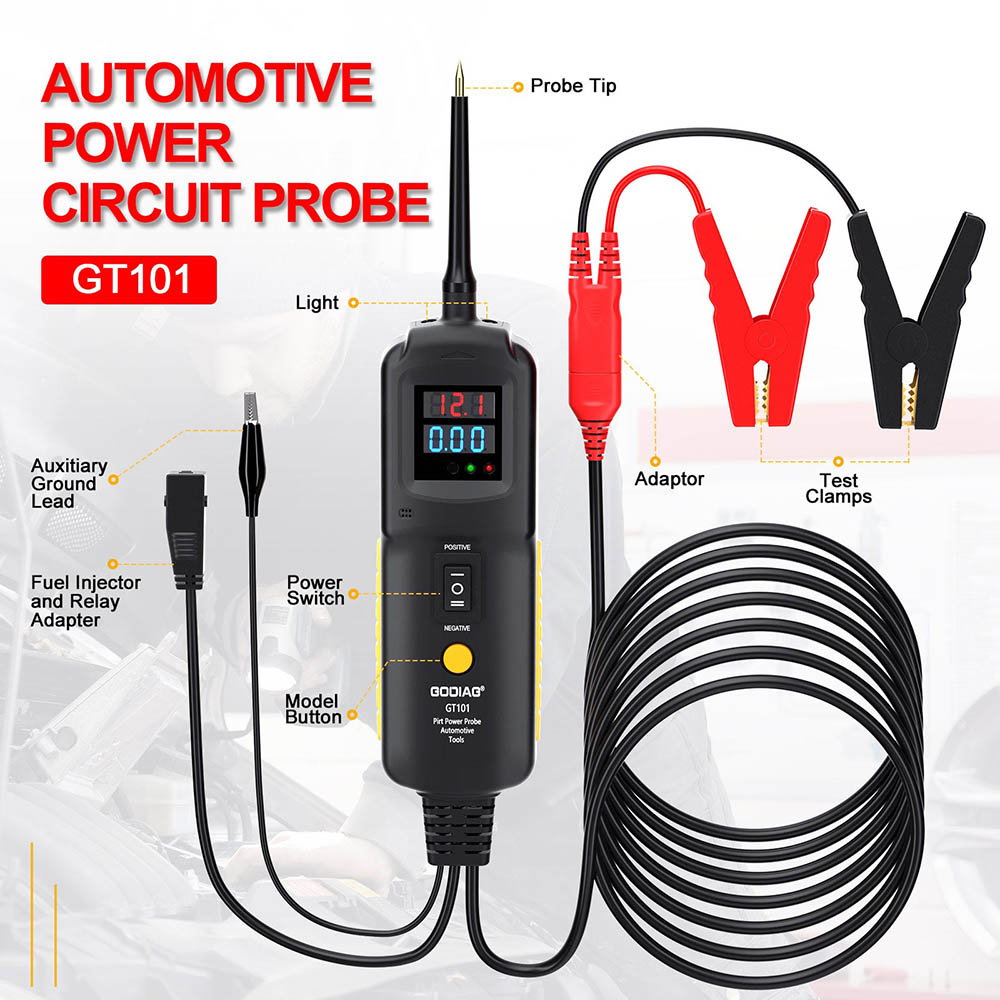 12V Car Power Probe Auto Circuit Tester Battery Electrical System Connector 