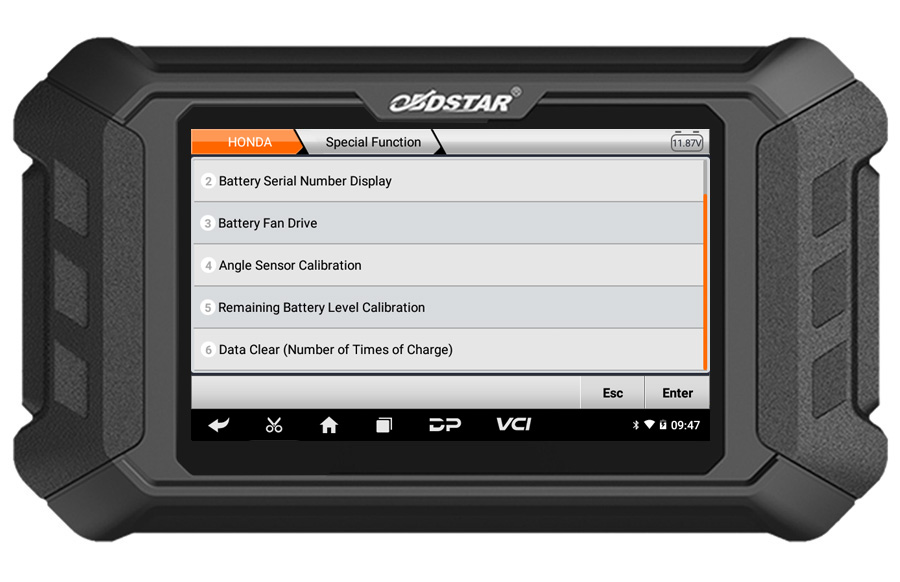 OBDSTAR iScan supports special function