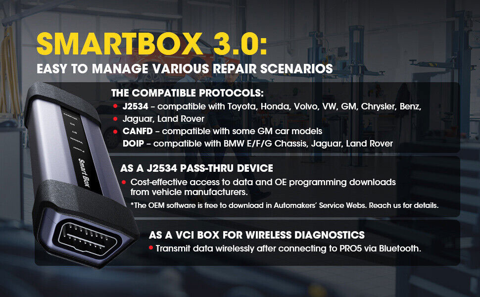 launch x431 pro5 smart box 3.0