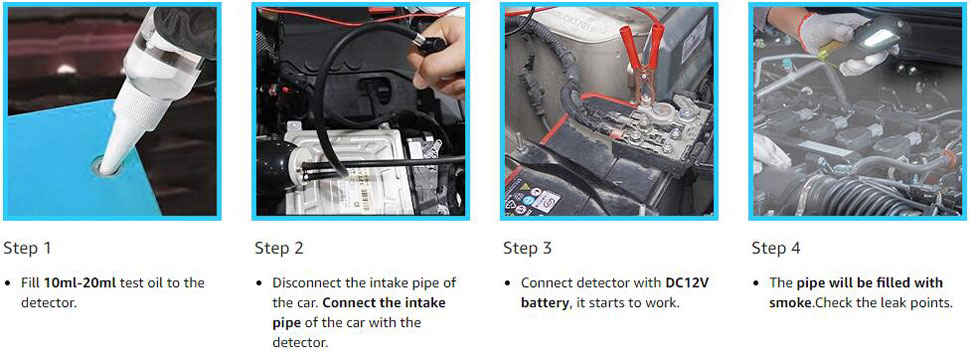 How to Use the Automotive Smoke Leak Detector
