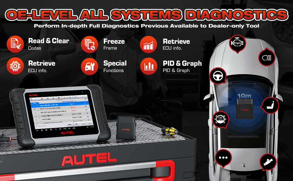 Autel MaxiCOM MK808BT Pro all system diagnostic