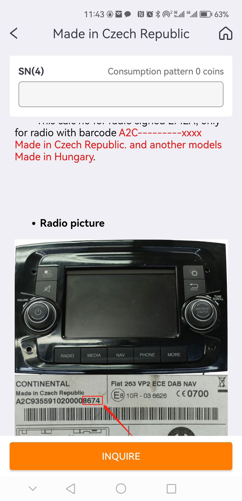 obdstat mt200 Radio Pincode Display 5