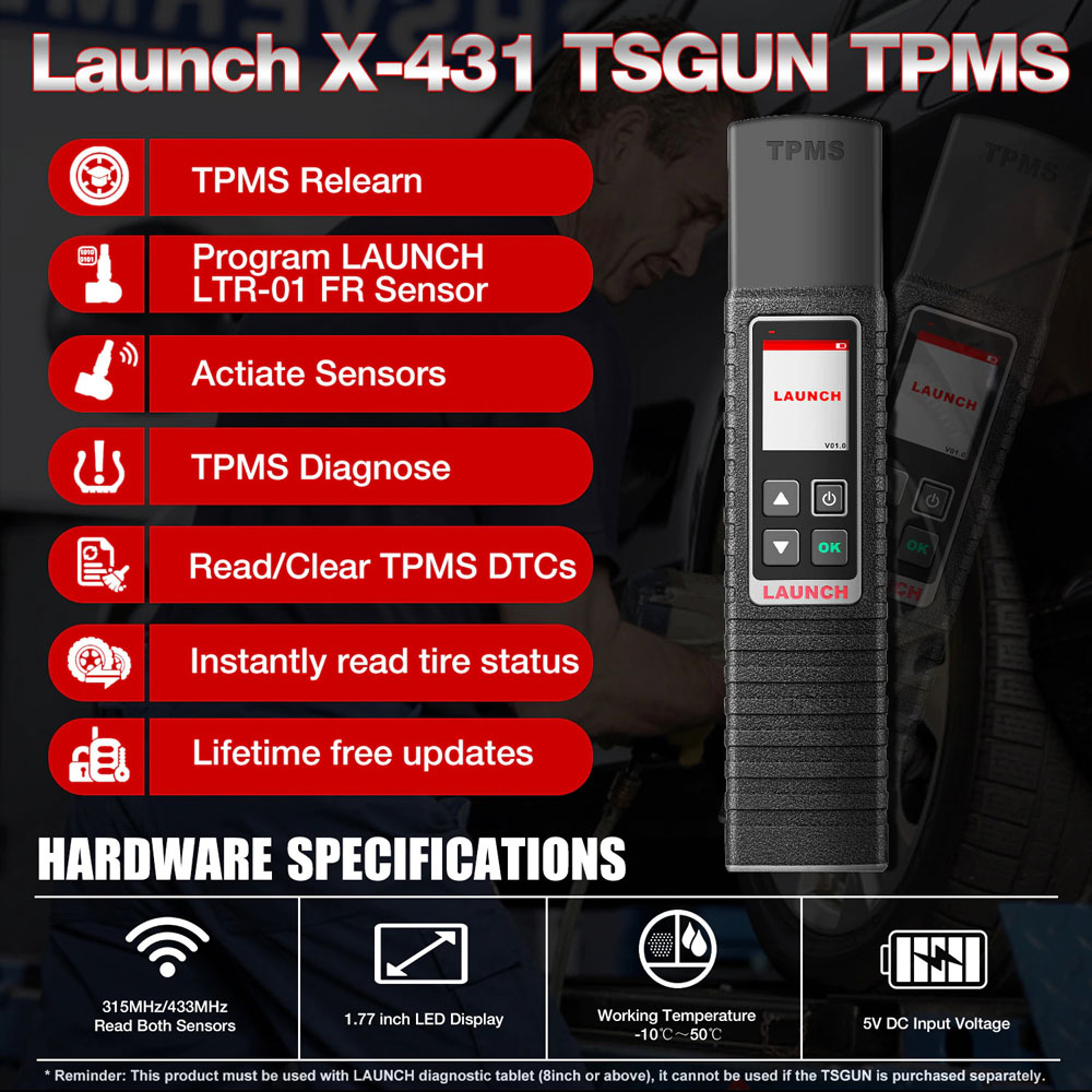 Launch X-431 TSGUN feature 1