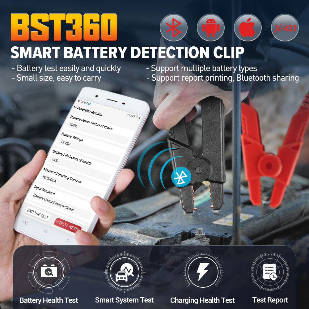 launch x431 bst-360 battery tester feature 1