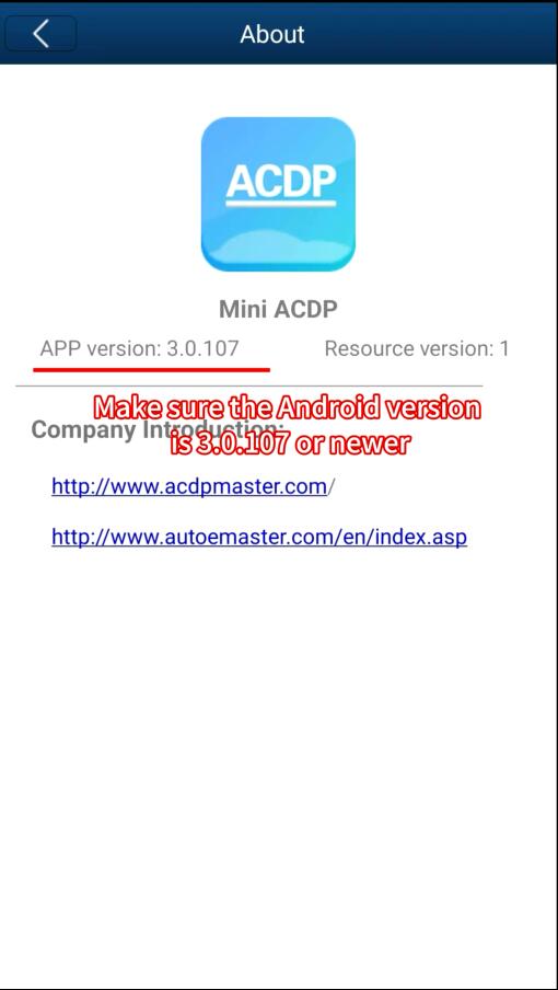  Transfer Yanhua ACDP-1 License to ACDP 2 4