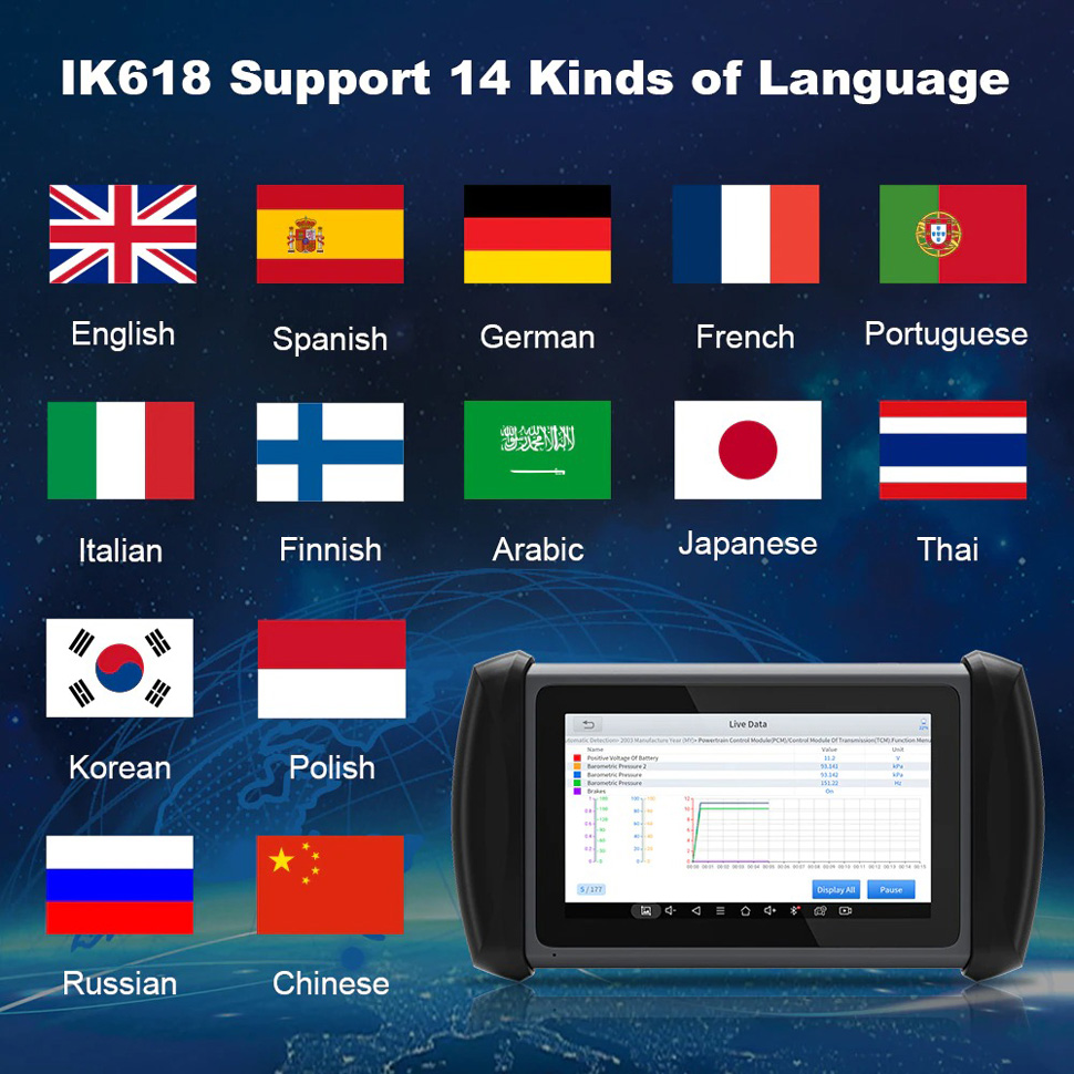 xtool ik618 multi-language