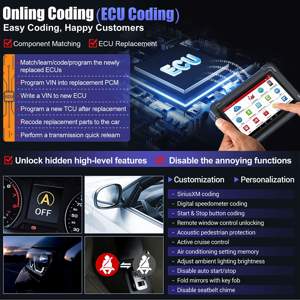 launch x431 pro3 ace online coding