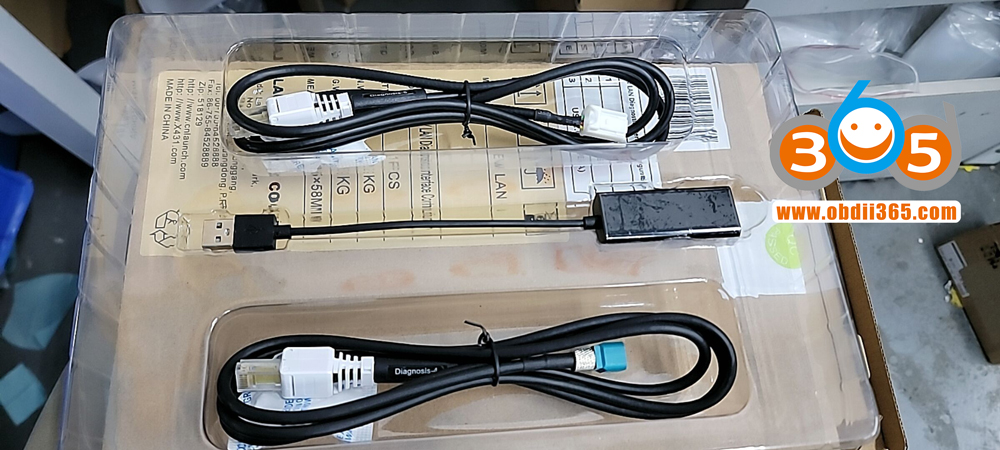 X431 Tesla LAN cable