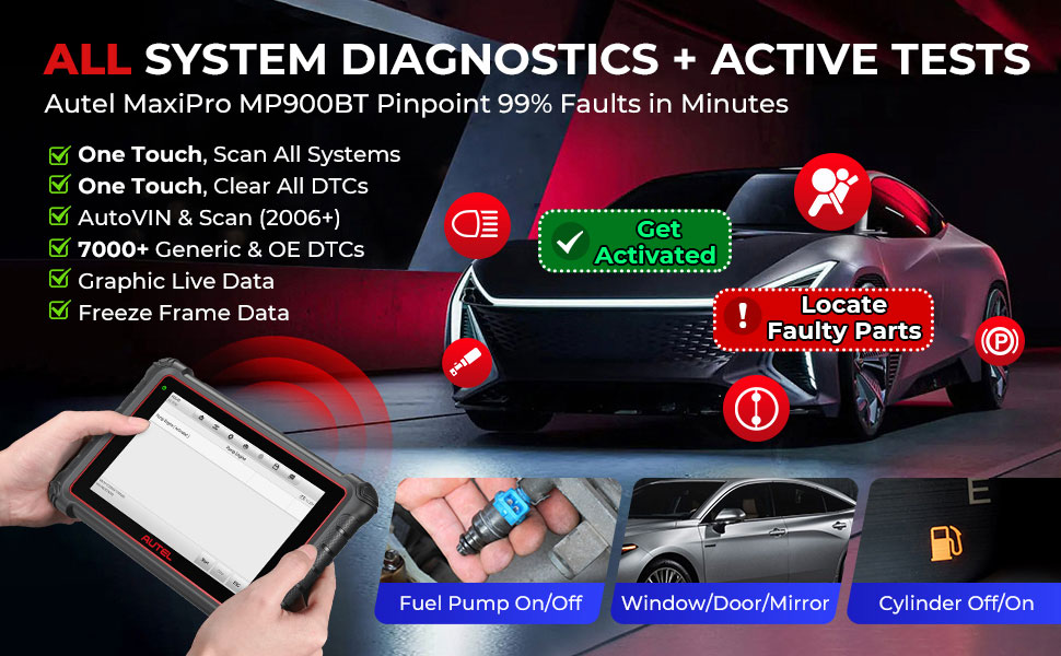 Autel MP900BT-Kit all system diagnostics