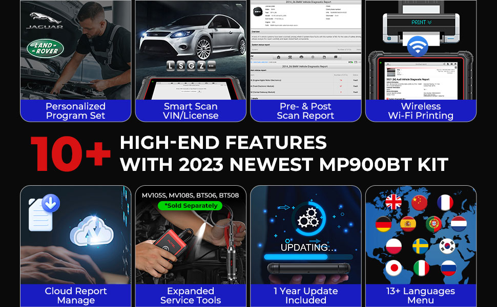 Autel MP900BT-Kit high end features