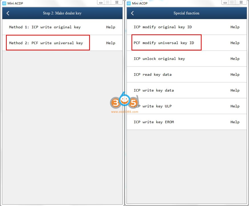 yanhua mini acdp make xhorse and kydz dealer key
