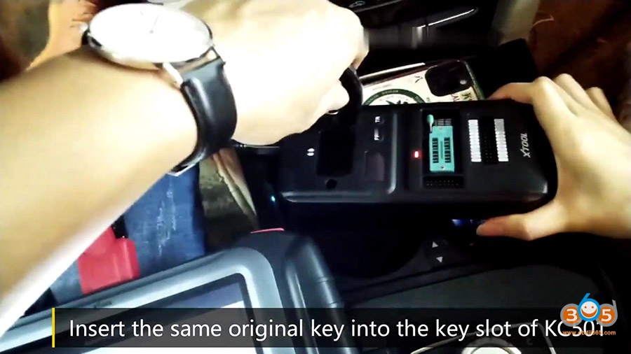 Xtool KC501 + X100 Pad3 add Mercedes Infrared Key via OBD17