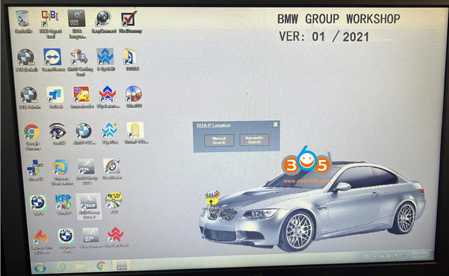 BMW ICOM ISTA-P Manual or Automatic Search 1