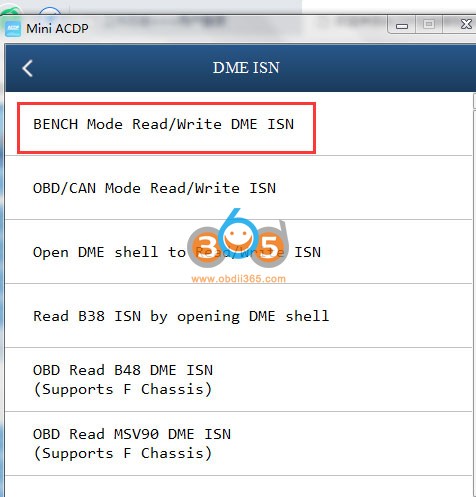 yanhua mini acdp bench mode read ISN 1