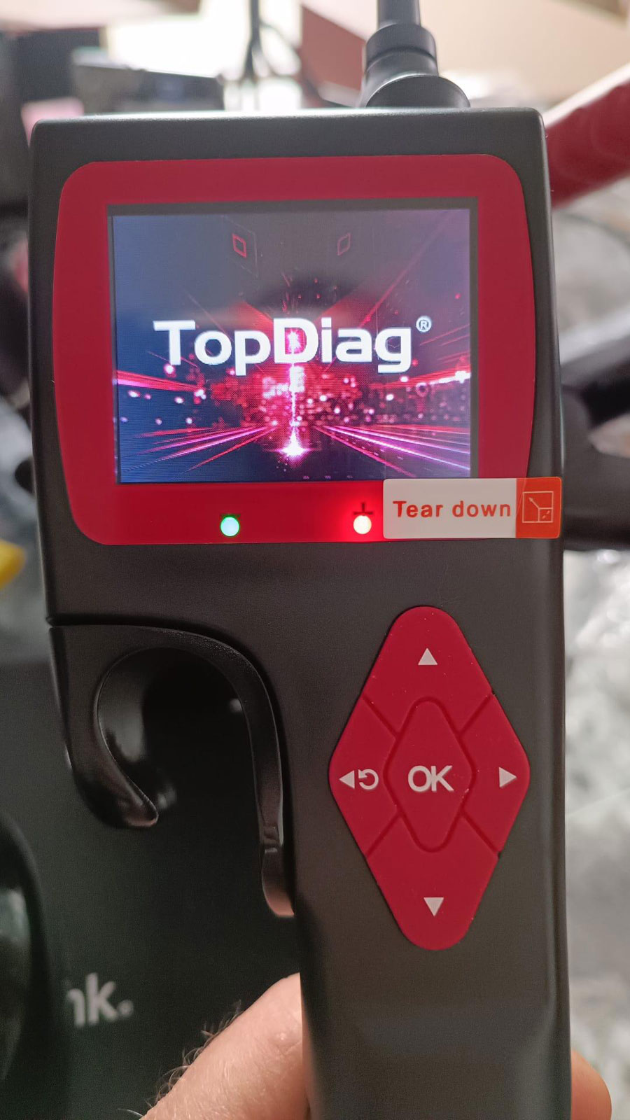 Topdiag P200 tester is stuck on the main screen