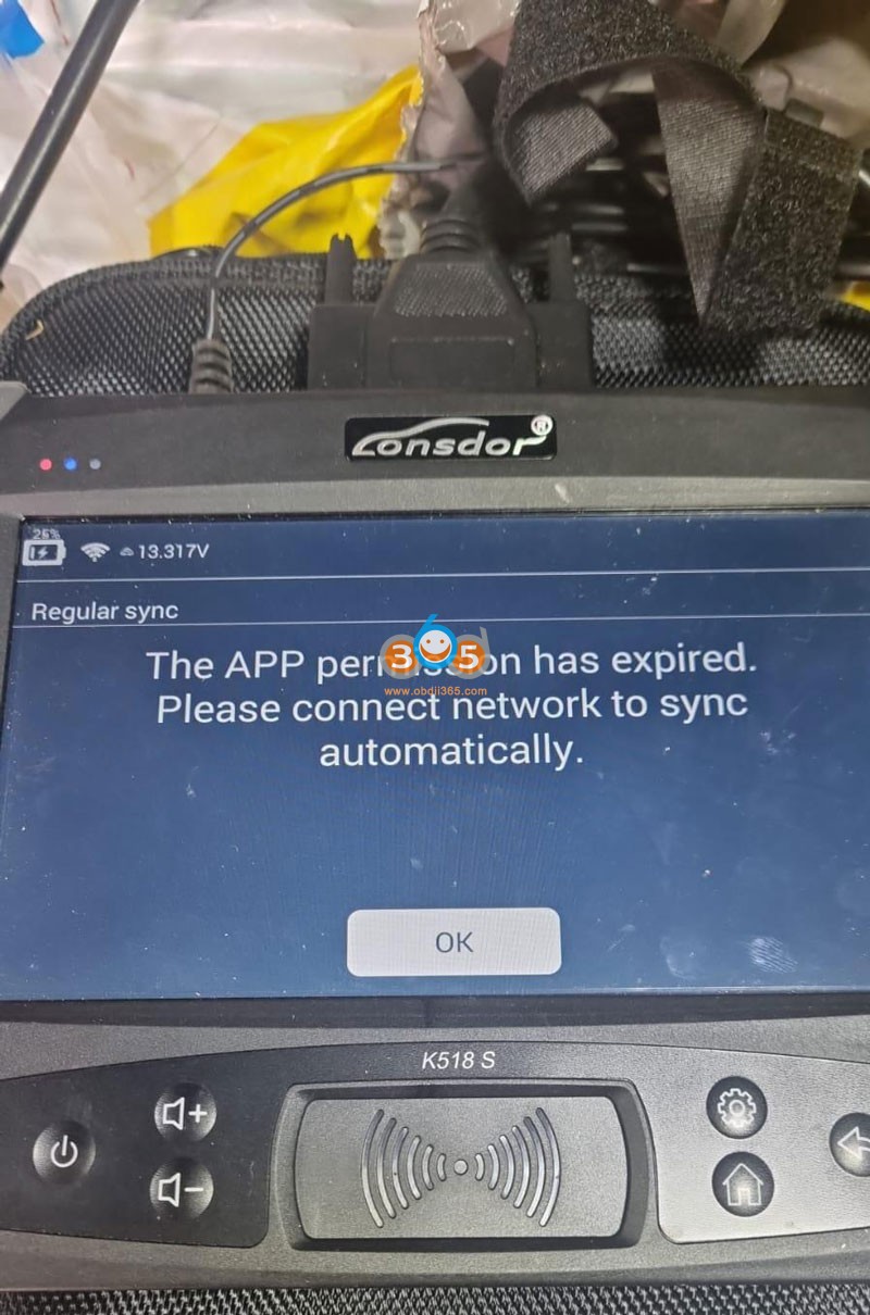 Lonsdor K518 App Permission Expired Error 1