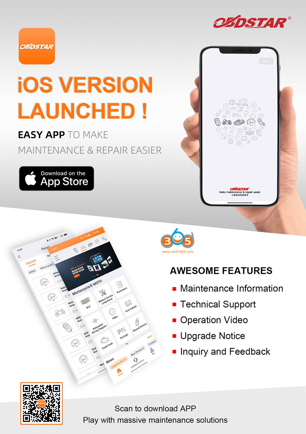 OBDSTAR App for iOS 