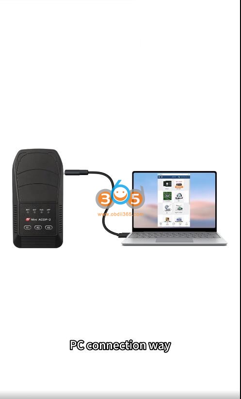 connect yanhua acdp2 with PC via USB 1