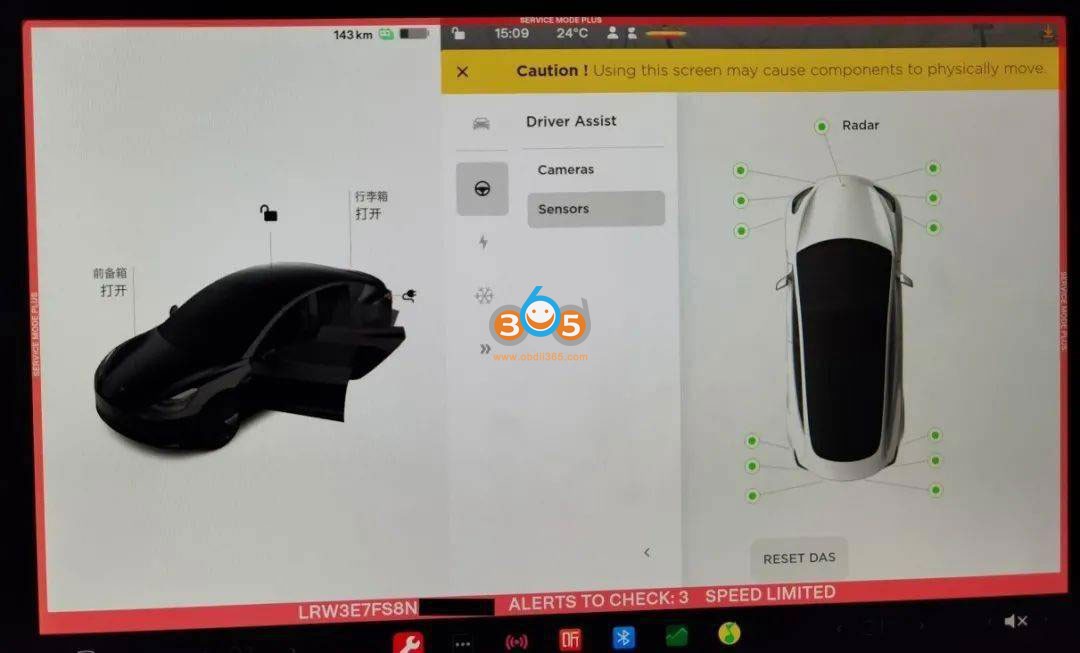 Enable Tesla Service Mode with Launch X431 and LAN Cables 19