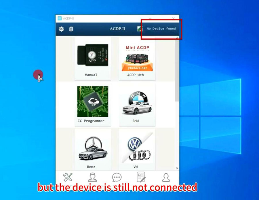 ACDP2 Device Not Found via USB 2