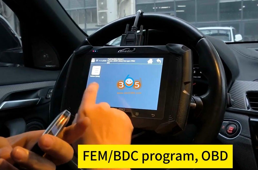 Program BMW BDC Key with Lonsdor K518 Pro by OBD 2