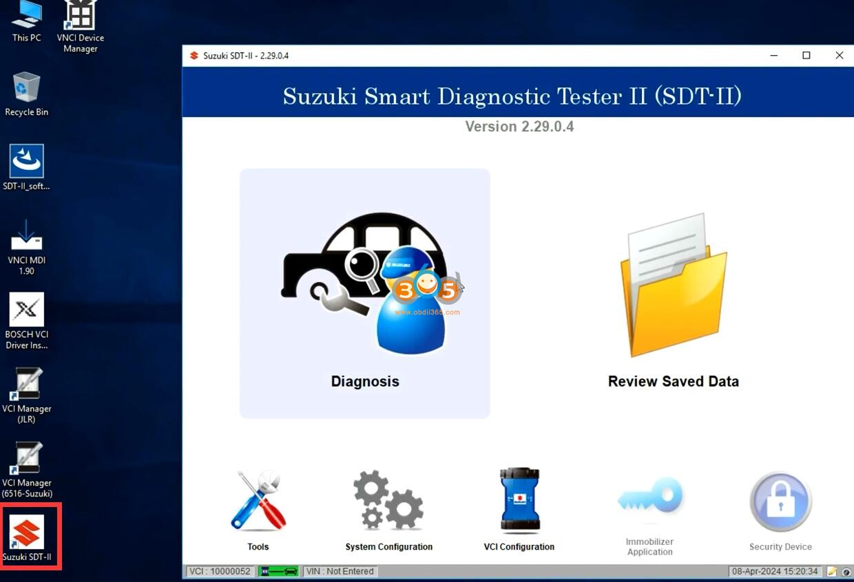 VNCI Suzuki 6516SZ Diagnostic Software 19 را نصب کنید