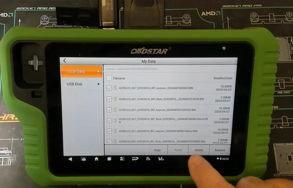 Transfer OBDSTAR X300 Classic G3 Files from Tablet to PC 6
